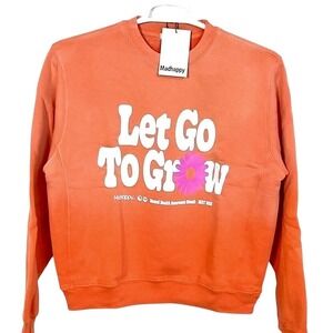 Madhappy‎ Let Go To Grow Graphic Crew Neck Pullover Sweatshirt